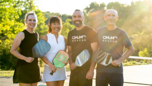 OUR Rescue pickleball players