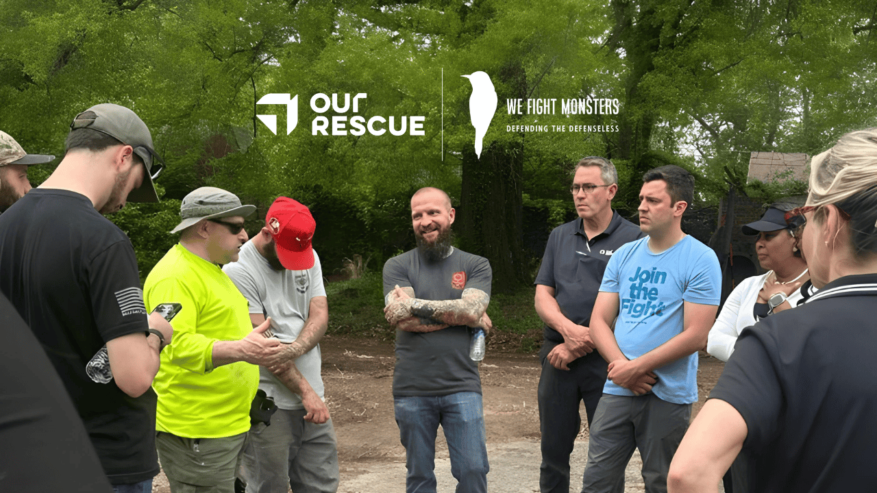 We fight monsters partnership with Our Rescue